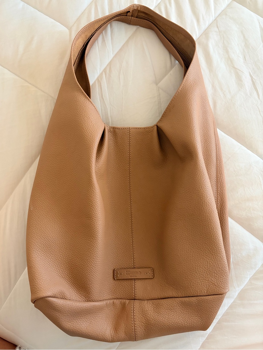 Dune London Tan Slouchy Hobo, Shoulder, Tote HandBag